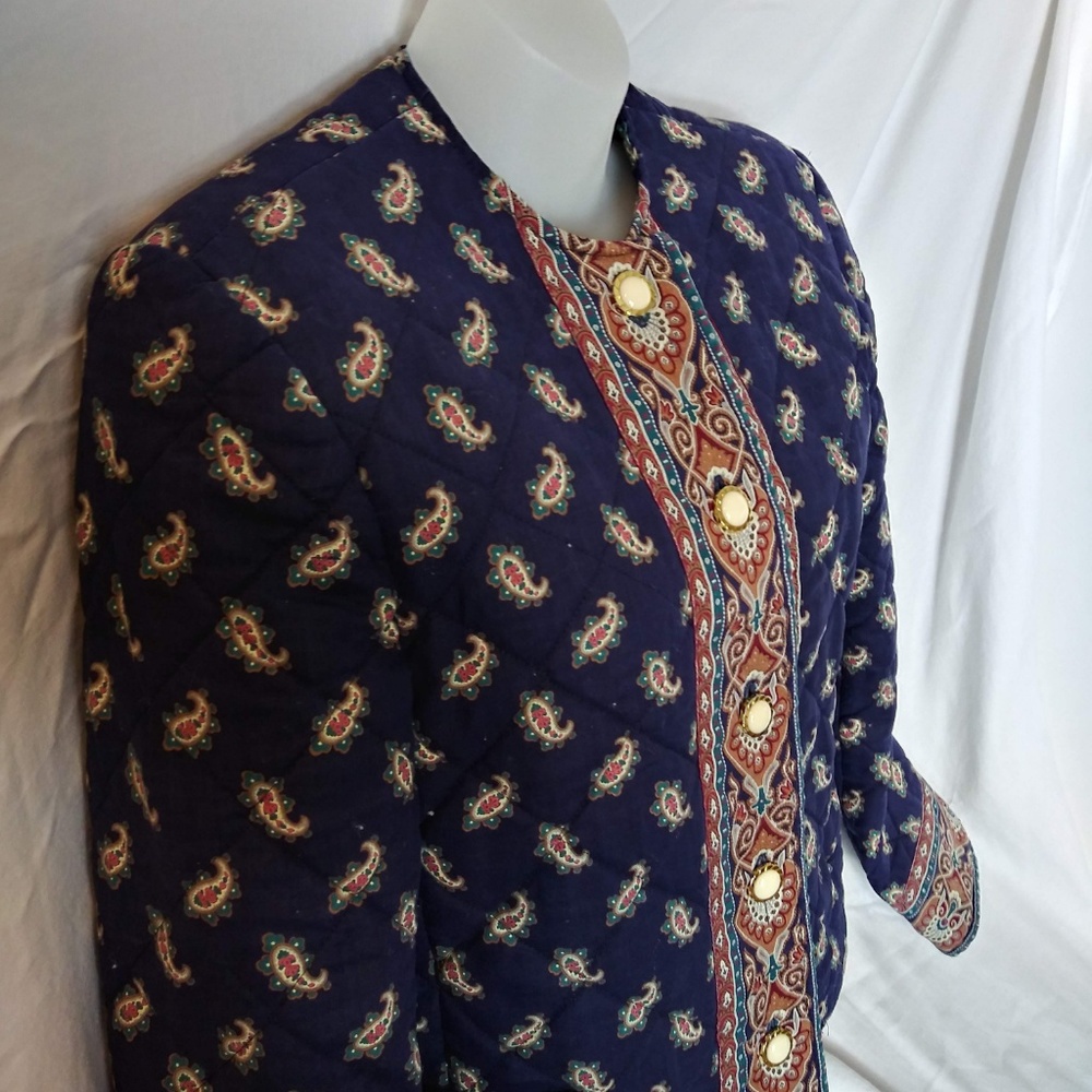 Rare Vintage Vera Bradley Blazer "Navy" Size Small - Picture 2 of 8